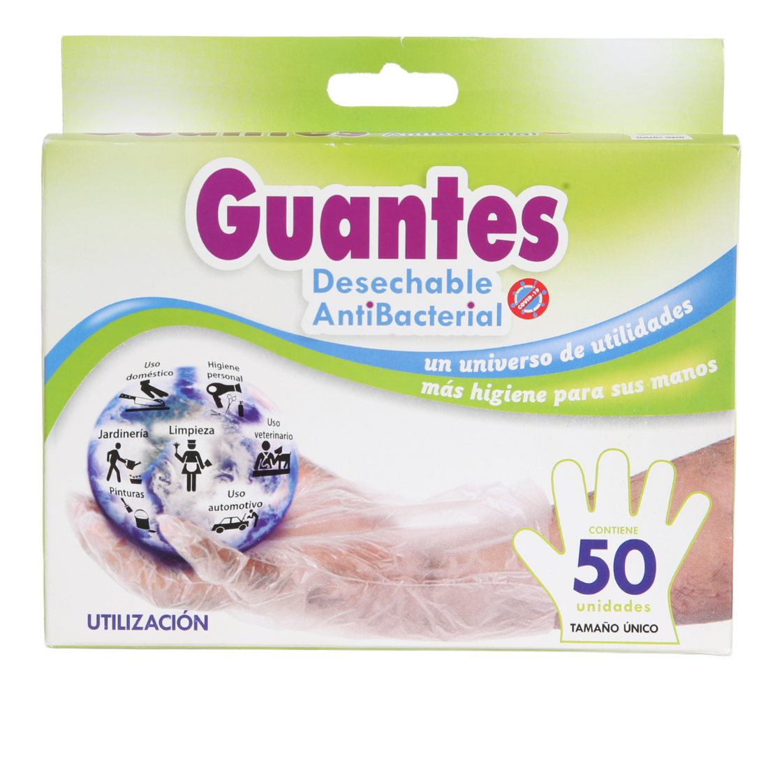GUANTES DESECHABLES ANTIBACTERIAL
